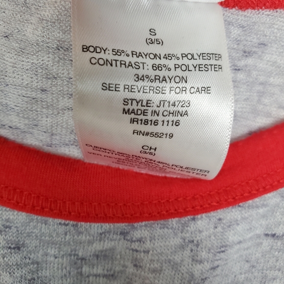 DISNEY Minnie Mouse 2017 Raglan Short Sleeve Shirt - Picture 7 of 9